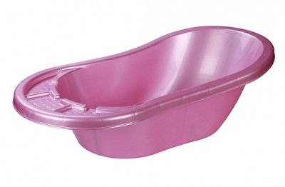 Ванночка детская "Карапуз" розовый (5) М3222
