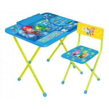 Комплект детской мебели Ника Фиксики (стол 52*60*45см+стул) Микс (1) Ф2А