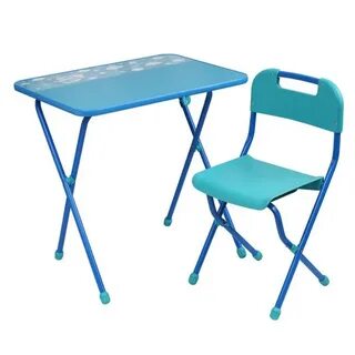 Комплект детской мебели Ника Алина 2 голубой (стол 58*61*35см+стул) (1) КА2/Г
