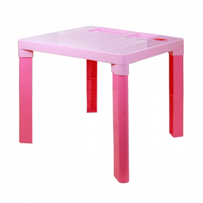 Стол детский розовый (4) М2466
