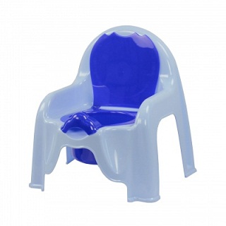 Горшок-стульчик (голубой)(уп.6) М1326