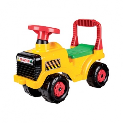 Машинка детская "Трактор" (желтый) (уп.2) М4943