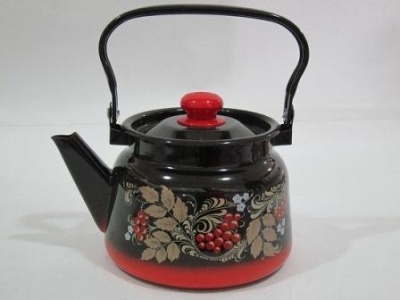 Чайник 2,3 л декор красно-черный с кнопкой С2714.38